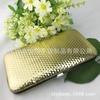 Bolsa de Cosméticos con Bisagra de Hierro Tipo Caja Set de Belleza de Cuero Bolsa con Pinza Bolsa con Bisagra Tipo Caja Bolsa de Cosméticos de PU con Patrón de Diamantes