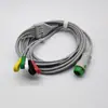 Compatível com Monitor Mairui T5 Linha Condutora ECG Integrada Botão de Cinco Condutores Padrão Americano de 12 Pinos