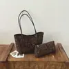 Bolso tote de ante vintage Melard, gran capacidad, estilo mujer, nueva colección 2026, versátil y adecuado para ir al trabajo, bolso de hombro
