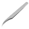 Pinzas para pestañas postizas de acero inoxidable multicolor de precisión para injertos, pinzas para pestañas, clip de pluma dorada floreciente, dispositivo auxiliar de maquillaje de belleza para pestañas postizas