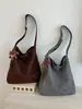 Bolso tote para ir al trabajo de comercio exterior transfronterizo, bolso de axila versátil de moda en gamuza, bolso de hombro simple de alta calidad para el trabajo