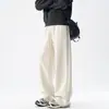 Pantalones de Pierna Ancha, Pantalones Deportivos Casuales de Pierna Recta con Caída, Pantalones de Chándal Unisex con Forro de Felpa, Pantalones Largos, Procesamiento Personalizado con Imágenes y Muestras Proporcionadas