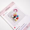 Caja de Cuentas para Armar Niños DIY Collar Cadena para Teléfono Móvil Cuentas Sonrientes Bolsa de Materiales con Cuentas Llavero con Colgante de PU