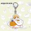 Chaveiro de acrílico anime Xia Mu Friends Account Chaveiro Xia Mu Guizhi Cat Teacher Pingente de chave transparente