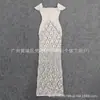 Vestido Feminino Bandage Novo Sexy Decote Baixo Bordado com Lantejoulas e Pedras Preciosas Estilo Celebridade de Luxo High-End Transfronteiriço Europeu e Americano