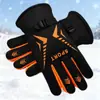 Luvas Masculinas de Algodão Grandes e Amigas da Pele, Espessadas e Alongadas para o Inverno, Adequadas para Ciclismo, Aquecimento ao Ar Livre, Forradas com Lã, Luvas de Inverno à Prova de Vento
