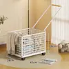 Cesta para Ropa Sucia Hogar Cesta de Almacenamiento para Ropa Sucia Gran Capacidad con Ruedas Habitación Cesta Boca para Ropa Sucia Cesta para Ropa Sucia Baño Cesta de Lavandería