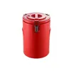Cubo aislado de acero inoxidable, cubo de sopa de gran capacidad, cubo para té de leche, cubo de conservación de alimentos para restaurantes, puestos de snacks, cubo espumador, cubo con bloqueo de temperatura caliente y fría