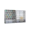 Gabinete de acero inoxidable para tazas, empleado de fábrica, estante para tazas de múltiples compartimentos, casillero de almacenamiento de taller, gabinete de almacenamiento de tazas de té para sala de descanso