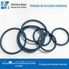 Anel de vedação de silicone condutor de processamento de fábrica anel de vedação de alumínio de níquel carbono EMI anti-blindagem eletromagnética anel de silicone condutor