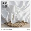 50*75 mate T400 crepé antidesgarros este blanco pantalones de ropa impermeables chaqueta chaqueta acolchada de algodón ropa de pica tela de gabardina