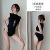 Lencería Sexy de Noche Larga Ropa Interior Transparente para Mujer Traje de Baño con Cremallera Traje de Baño de una Pieza Estilo Japonés Traje Sexy para Mujer 1236