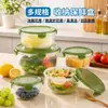 Conjunto de recipientes para armazenamento de alimentos para uso na cozinha, adequado para frutas, geleias e carnes, pode ser aquecido no micro-ondas e é uma caixa de armazenamento selada para a geladeira