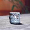 Longquan Celadón Taza China para el Hogar Taza de Té con Grietas de Hielo Taza Individual Taza de Té de Cerámica Taza de Oficina sin Asa