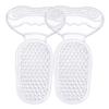 Sapatos de salto alto GEL dois em um montados na parte traseira, almofada traseira macia, antidesgaste e antiderrapante, almofada de ajuste de código autoadesivo de massagem de partículas, almofada de meio tamanho