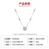 Colar Ponta de Estrela de 1 Quilate Prata Esterlina S925 Colar de Moissanita Cor D VVS Moissanita de Alta Qualidade Autêntica Pode Passar no Teste da Caneta de Diamante