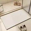Tapetes de Piso de Tierra de Diatomeas Personalizables, Tapetes Sencillos para Puerta de Baño, Absorbentes de Agua, Secado Rápido, Resistentes a la Suciedad, Antideslizantes