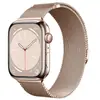 Aplicable a Correa de Apple Watch Apple Watch 12 Dos Secciones Media Luna Cola Magnética Acero Milanés Correa de Reloj
