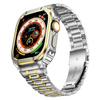 Adecuado para Apple Watch S8/7/6/ultra Caja de Acero Cuadrada Pequeña de Cinco Baht Una Correa 41/44/45/49mm