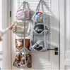 Bolsa colgante de almacenamiento de pelotas para pared para uso doméstico, estante de fútbol para detrás de la puerta, soporte para pelotas, bolsa de almacenamiento para juguetes y muñecas