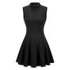 Vestido de verão feminino para golfe, cintura apertada, vestido esportivo, decote V, roupa modeladora, top com shorts anti-exposição