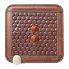 Versión en Inglés del Cojín para Silla de Hemorroides Calentado de Turmalina de Jade con Rayos Infrarrojos Lejanos, Piedra Medicinal y Cojín para Respaldo de Ágata