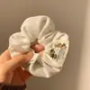 Novo modelo 2026 scrunchie de cetim preto para mulheres, elástico de cabelo de alta qualidade, elástico elegante para rabo de cavalo baixo, acessório de cabelo estilo casual