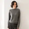 Suéter de Cashmere com Gola Alta e Manga Raglan Feminino Tricô Outono Inverno Novo Amigo da Pele Casual Simples Solto Versátil Camada Base