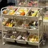 Estante de Armazenamento de Brinquedos Infantil Multicamadas, Estante de Armazenamento Doméstico de Grande Capacidade, Classificação Simples, Caixa de Armazenamento de Chão para Bebê