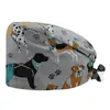 Gorra de Trabajo Transpirable de Algodón Puro, Gorro Médico tipo Cúpula, Gorro Quirúrgico, Gorra sin Visera, Turbante