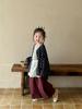 Nova Coleção Primavera 2025 Roupas Infantis Estilo Japonês e Coreano Roupas Infantis Meninas Camisa de Algodão com Bolinhas Camisa de Gola Redonda Top