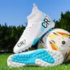 Zapatos de Fútbol de Caña Alta Transfronterizos para Hombres y Mujeres, Zapatos de Entrenamiento con Tacos Largos para Césped Artificial de Estudiantes, Zapatos de Fútbol en Stock, Transpirables