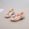 Otoño 2025 Zapatos de Cuero Pequeños Populares Labubu Celebridad de Internet para Niños Zapatos Nuevos para Niñas Suela Suave Zapatos de Velcro para Niños