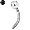 Liga de Titânio F136 Acessórios de Barra Curva DIY Material G23 Piercing de Umbigo Acessórios para Piercing de Sobrancelha Compra no Atacado