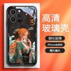 Adequado para Capa de Celular Zoro Luffy Apple 14 15 Novo Modelo 17 Anime Masculino Iphone14 Vidro 16Promax Tendência