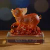 Cerdo Zodiacal de Alta Calidad Auspicioso y Rico Cerdo de Vidrio Regalo de Inauguración de Empresa Reunión Anual Adornos para Sala de Exposiciones Artesanía