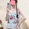 Verano 2026 Nuevo Estilo Chino Retro Top sin Mangas para Barriga Top Étnico con Bordado Elegante