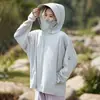 Ropa de Protección Solar para Mujer, Chaqueta de Seda de Hielo de Verano, Ropa Profesional Ligera y Transpirable con Protección Solar 2026, Chaqueta Holgada para Mujer