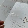 Tarjetas de Papel de Algodón de Alta Gama, Tarjetas de Presentación Grabadas y Estampadas en Oro, Invitaciones de Boda y Tarjetas Generales para Eventos. Soporta personalización en lotes pequeños