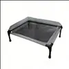 Cama de Acampamento Respirável à Prova de Umidade para Pets com Travesseiro em L, Suporte para Pescoço de Gaiola de Cachorro, Adequada para Cães de Porte Pequeno e Médio, Cama para Pets para Todas as Estações