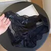 Ventas Directas de Fábrica Superventas Transfronterizos Calzones de Encaje Fino para Mujer Sexy Lazo en la Entrepierna Adolescente de Tiro Bajo Triángulo
