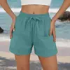Novedades Primavera y Verano 2026 Amazon Wish Europa y América Comercio Transfronterizo Ropa de Mujer Color Sólido Pantalones Cortos Harem Casuales para Playa para Mujeres