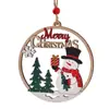 Arte em Madeira de Natal Transfronteiriça Pingente de Madeira Vazado Papai Noel Decoração Pendurada Decoração