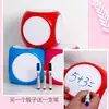 Dados de espuma borrables en blanco, dados grandes, accesorios para juegos, pizarra blanca de juguete grande, material didáctico para el aula, dados grandes
