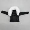Juguete de muñeca femenino profesional falda de cuadros blanco y negro 30cm falda de cuero jeans de cuero negro ropa alta calidad