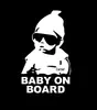 Comércio Exterior Babyonboard Adesivos Refletivos para Carro Desenho Animado Fofo Bebê no Carro Adesivos de Menina Design Refletivo