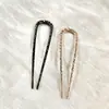 Horquillas en forma de U Europeas y Americanas, Horquillas de Aleación de Alta Gama para la Parte Trasera de la Cabeza, Elegantes Horquillas para Moños para Mujeres, En Stock