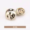 Botones Irregulares Curvos de Metal Cosidos a Mano, Traje de Lana Moderno y Exquisito, Ropa Exterior, Botones para Cortavientos, Botones