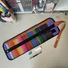 Suministro Exclusivo Transfronterizo de Lápices de Colores de 50 Colores, Set Enrollable de Lápices de Colores de Alta Calidad para Estudiantes, Set Enrollable para Dibujo Artístico, De Madera