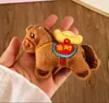 Broche del Año del Caballo, Accesorios de Año Nuevo Peludos y Lindos, Colgante de Pony, Muñeca Pequeña, Figura de Dibujos Animados, Accesorios para Bolsos y Ropa para Mujeres